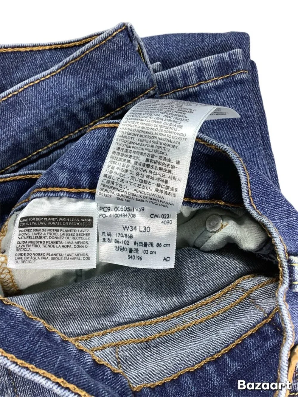 Levi’s 505 Straight Leg Jeans Men’s 34x30 Medium Wash Denim